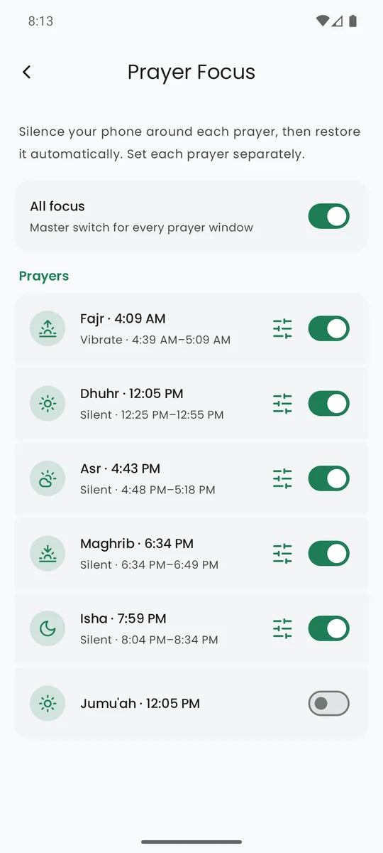 Prayer Focus